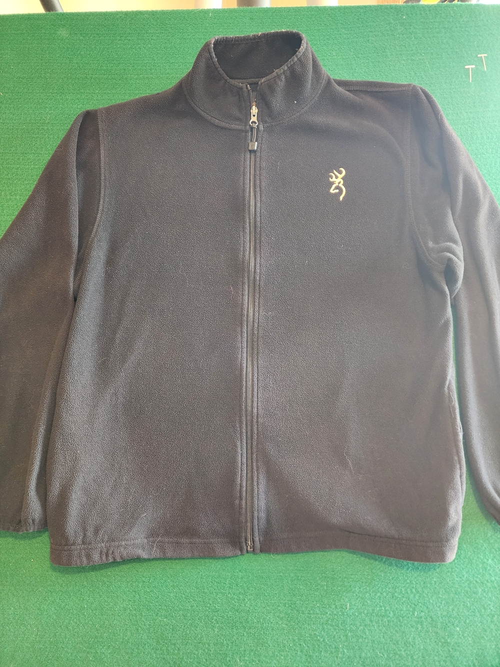 Browning Black Full-Zip Lightweight Fleece Jacket